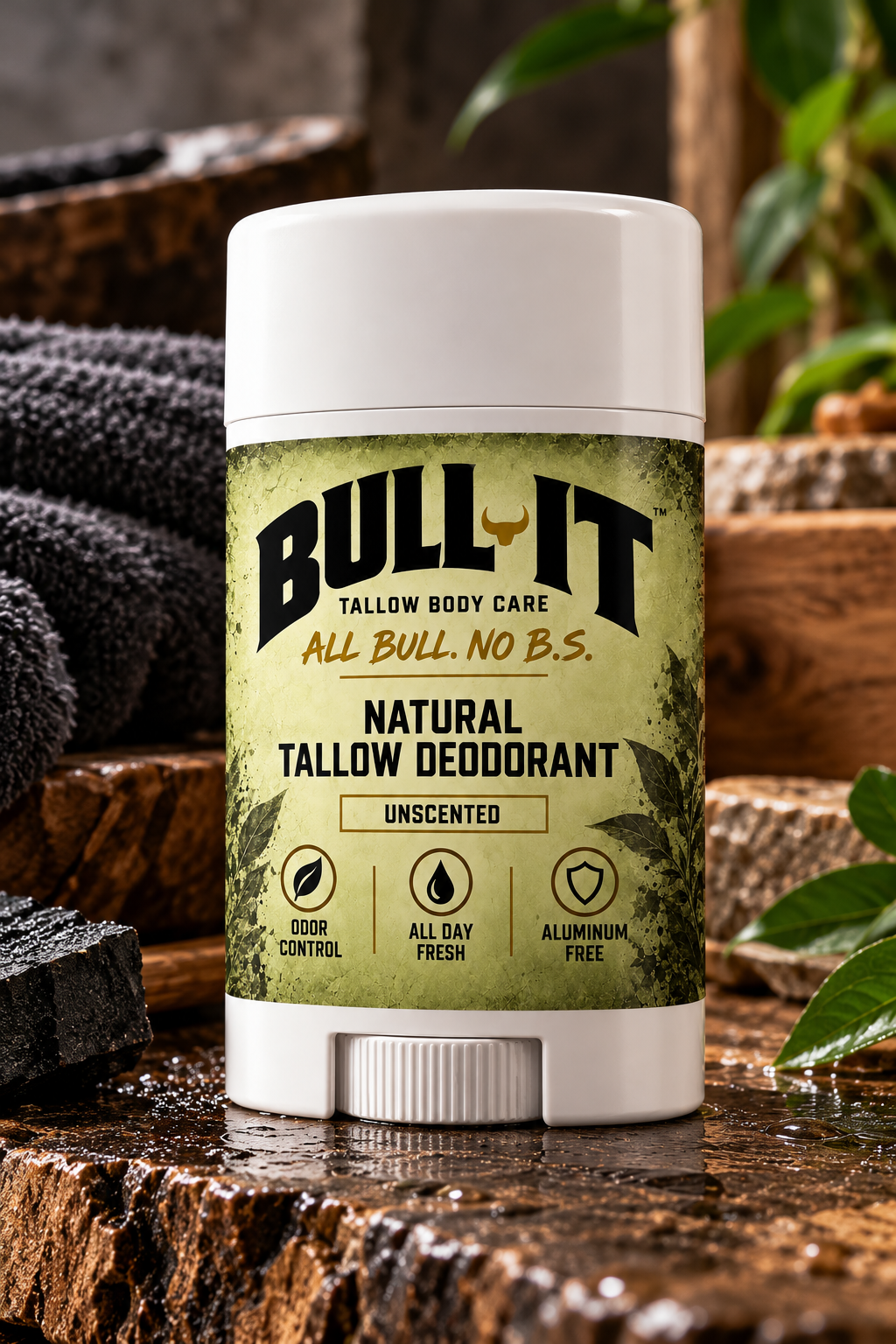 BULL-IT Tallow Deodorant w/Magnesium Hydroxide